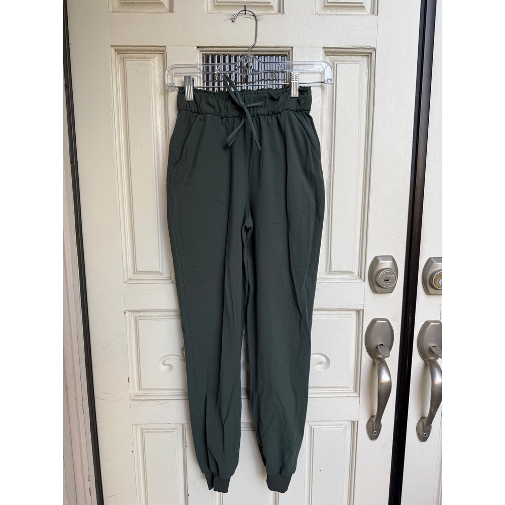 Lululemon Keep Moving Pant High-Rise 7/8 Smoked Spruce Joggers Size 0
